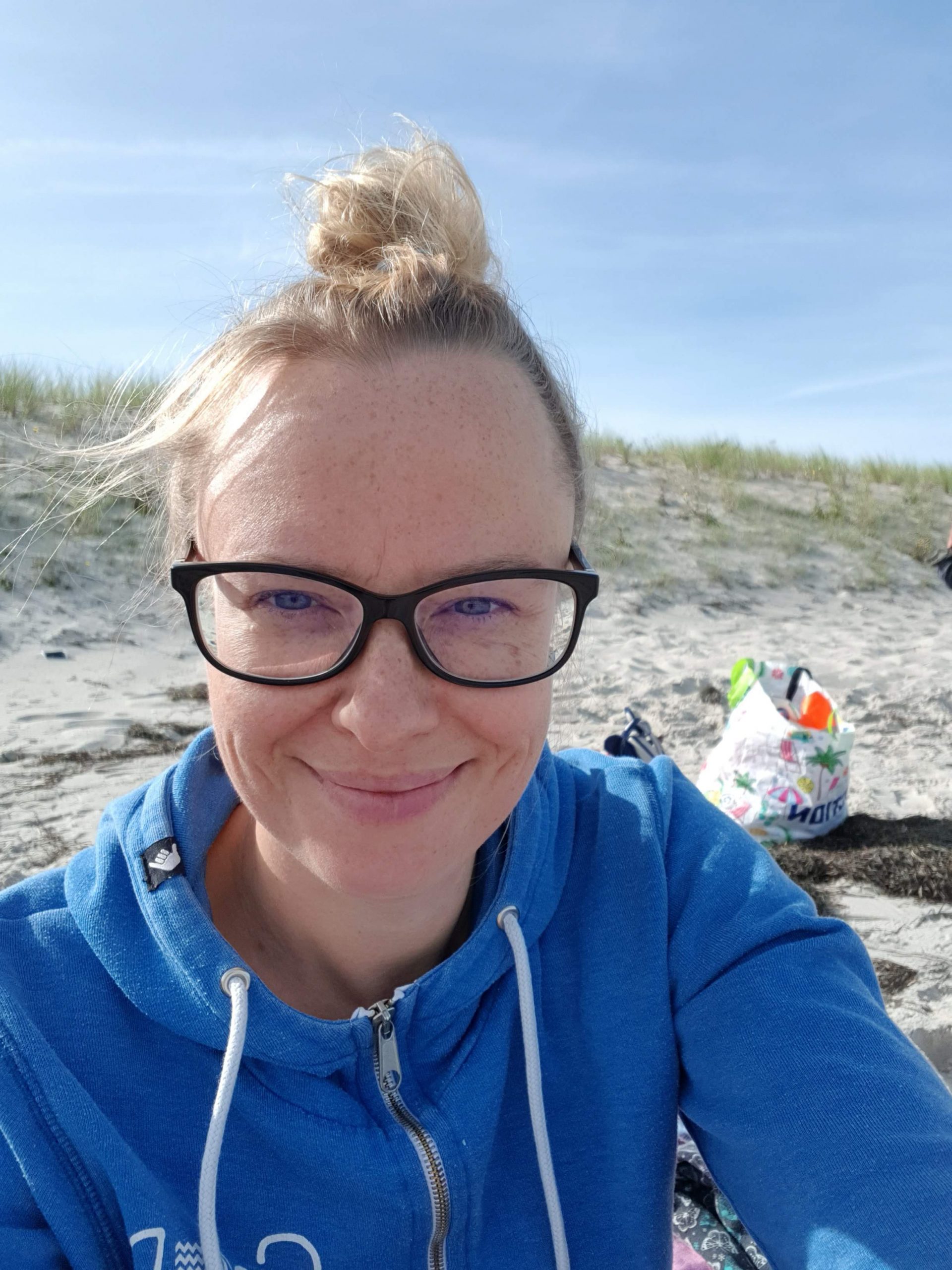 Gretel Selfie am Strand